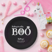 彼女のブー ブラック ハロウィン ブライダル シャワー ペーパープレート (パーティー)