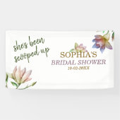 『彼女のプランがおさえられた』ブライダルシャワーのお知らせ 横断幕 (横)