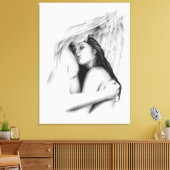 彼女のプロテクターエンジェルズキャンバス印刷 キャンバスプリント (インサイチュ (リビング))