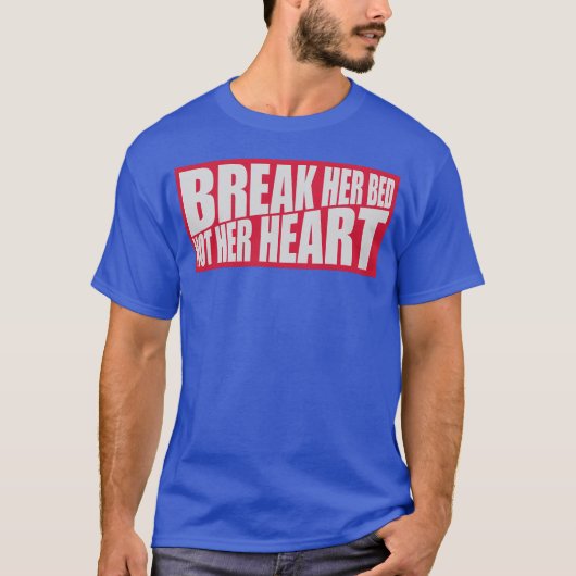 彼女のベッドを壊す名言 レトロ Tシャツ (正面)