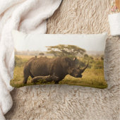 彼女のベビーとサイ ランバークッション (ブランケット)