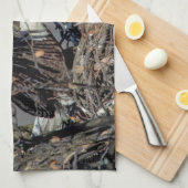 彼女のベビーとハゲ・イーグル キッチンタオル (四つ折り)