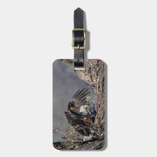 彼女のベビーとハゲ・イーグル ラゲッジタグ (正面縦)