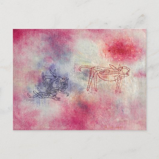 彼女のベローズ、私たち遊、1928年ポール・クレー著 ポストカード (正面)