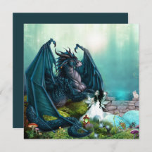 彼女のペットファンタジードラゴンと妖精