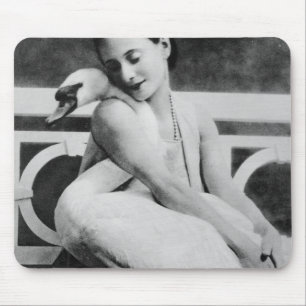彼女のペット白鳥ジャック、c.1905を持つアナPavlova マウスパッド