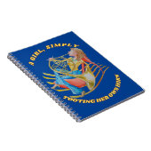 彼女のホルンのノートを単に取り付ける少女 ノートブック (右側)