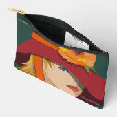 彼女のボンネットに蜂のプリントカットソーバッグ アクセサリーポーチ (見開き)