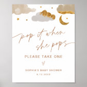 彼女のポップ・アートのポップがキラキラ星の赤ちゃんシャワーに署名するとき ポスター (正面)