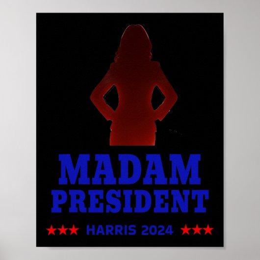 彼女のマダム大統領とともに投票Kamala Harris 2024 R ポスター (正面)
