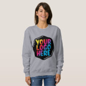 彼女のママ 新しいママ ここにあなたのロゴを追加 カスタマイズ スウェットシャツ (正面フル)
