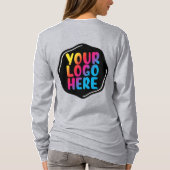 彼女のママ 新しいママ ロゴを追加 ここ カスタマイズ Tシャツ (裏面)