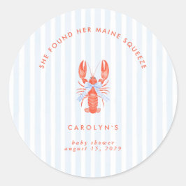 彼女のメインの恋人 海岸のロブスター ラウンドシール