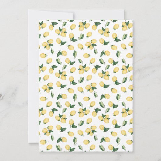 彼女のメインスクイズーブローズ&ワインブライダルシャワー 招待状 (裏面)