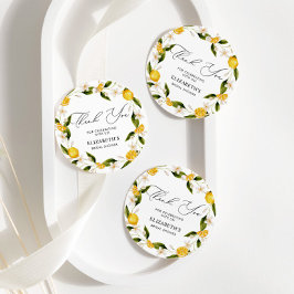 彼女のメインスクイーズレモンのブライダルシャワー フェイバータグ