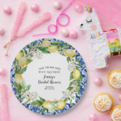 彼女のメインスクイーズレモンのブライダルシャワー ペーパープレート (パーティー)