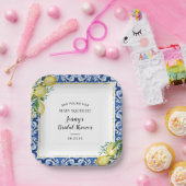 彼女のメインスクイーズレモンブライダルシャワー ペーパープレート (パーティー)