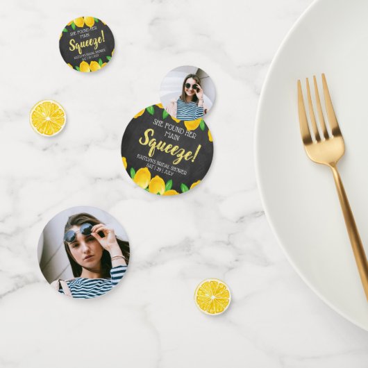 彼女のメインスクイーズレモン ブライダルシャワー コンフェッティ (グループ)