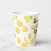 彼女のメインスクイーズレモン ブライダルシャワー 紙コップ (右)