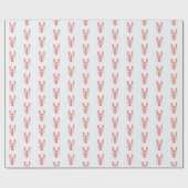 彼女のメインスクイーズロブスター ラッピングペーパー (フラット)