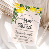 彼女のメインスクイーズ ブライダルシャワーレモン 招待状