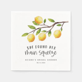 彼女のメインスクイーズ ブライダルシャワー スタンダードカクテルナプキン