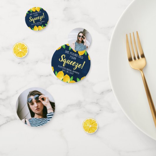 彼女のメインスクイーズ レモン ブライダルシャワー コンフェッティ (グループ)