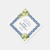 彼女のメインスクイーズ レモン ブライダルシャワー スタンダードカクテルナプキン (角)