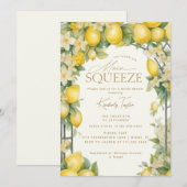 彼女のメインスクイーズ レモン ブライダルシャワー 招待状 (正面/裏面)