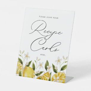 彼女のメイン絞りレシピカードブライダルシャワー 台座サイン