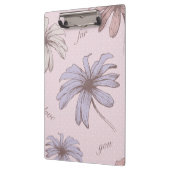 彼女のモダンドットのピンクのためのロマンチックな花柄 クリップボード (左)