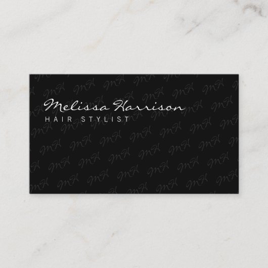 彼女のユニーク魅力的なモダンプロフェッショナル 名刺 (正面)