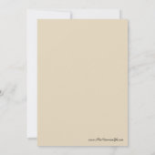 彼女のライティングデスクのビクトリアンな女性 招待状 (裏面)