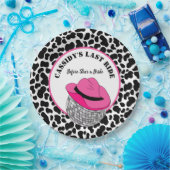 彼女のラストライドディスコ女性のカーボーイバチェロレッテ ペーパープレート (パーティー)