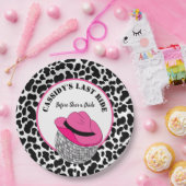 彼女のラストライドディスコ女性のカーボーイバチェロレッテ ペーパープレート (パーティー)