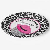 彼女のラストライドディスコ女性のカーボーイバチェロレッテ ペーパープレート (アングル)