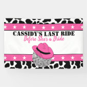 彼女のラストライドディスコ女性のカーボーイバチェロレッテ 横断幕 (横)