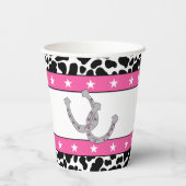 彼女のラストライドディスコ女性のカーボーイバチェロレッテ 紙コップ (裏面)