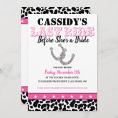 彼女のラスト ライド ディスコカウガール バチェロレッテ 旅程 招待状 (正面/裏面)