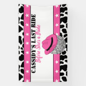 彼女のラスト ライド ディスコカウガール ブライズゲートパーティー 横断幕 (縦)