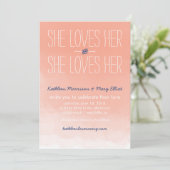 彼女のレズビアン ウェディング 招待状が好き 招待状 (スタンド正面)