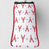 彼女のロブスター名門私立校風の焼き ゴルフヘッドカバー (回転90)