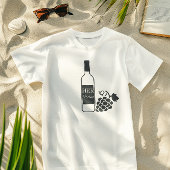 彼女のワイン，カップル，配偶者，おもしろい,シンプルスタイリッシュ Tシャツ