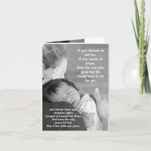 彼女の両方の母の愛。 カード (正面)