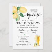 彼女の主なスクイズバブルとブリーズブライダルシャワー 招待状 (正面)
