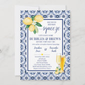 彼女の主なスクイズバブル&ブリーズ招待状 セーブザデート (正面)