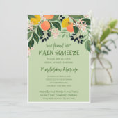 彼女の主要なスクイーズブライダルシャワーの招待を見つけた 招待状 (スタンド正面)