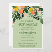 彼女の主要なスクイーズブライダルシャワーの招待を見つけた 招待状 (正面/裏面)