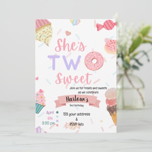 彼女の二人の甘い誕生日 招待状 (スタンド正面)