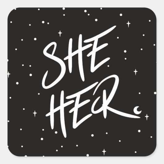 彼女の代名詞を星にする スクエアシール (正面)